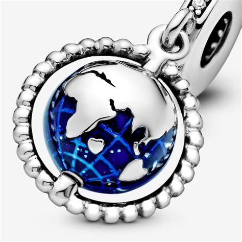 pandora globe dangle charm.